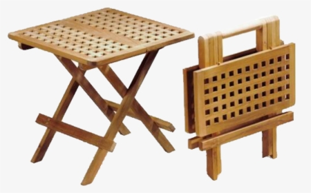 Square Waffle Picnic Table - Small Wooden Folding Picnic Table, HD Png Download, Transparent PNG