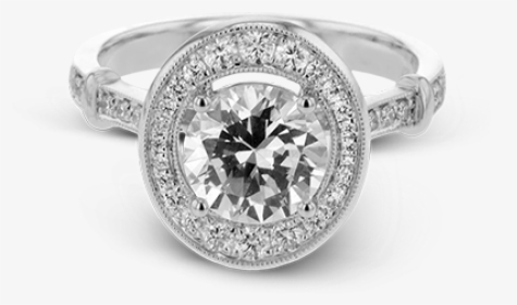 18k White Gold Engagement Ring - Engagement Ring, HD Png Download, Transparent PNG