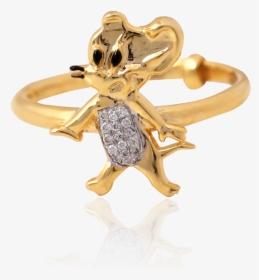 Cute Jerry Gold Ring - Body Jewelry, HD Png Download, Transparent PNG