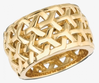 18kt Yellow Gold Y Knot Large Ring - Large Gold Rings, HD Png Download, Transparent PNG