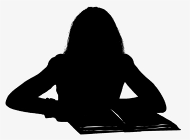 Reading Book Knowledge Free Picture - Woman Reading A Book Silhouette, HD Png Download, Transparent PNG