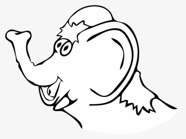 Baby Elephant Silhouette Clip Art - Elephant, HD Png Download, Transparent PNG