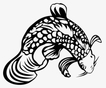 Fish, The Silhouette, Catfish, Vector, No Background - Fish Drawing No Background, HD Png Download, Transparent PNG