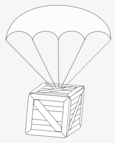 Parachute Stick Figure Silhouette Png - Sketch, Transparent Png, Transparent PNG