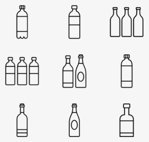 Plastic Bottle Line Icon, HD Png Download, Transparent PNG