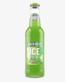 Beer-bottle - Smirnoff Ice Flavors Green Apple, HD Png Download, Transparent PNG