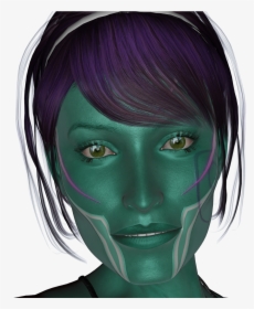 Transparent Alien Face Png - Girl, Png Download, Transparent PNG
