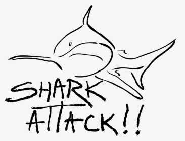 Shark Attack Cliparts - Clip Art, HD Png Download, Transparent PNG