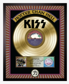 Kiss Hotter Than Hell Gold Record, HD Png Download, Transparent PNG