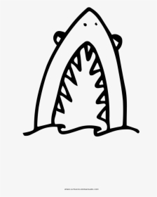 Shark Attack Coloring Page - Shark Attack Coloring Pages, HD Png Download, Transparent PNG