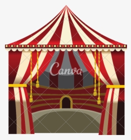 Transparent Circus Tent Clipart - Canva, HD Png Download, Transparent PNG