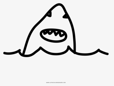 Shark Attack Coloring Page, HD Png Download, Transparent PNG