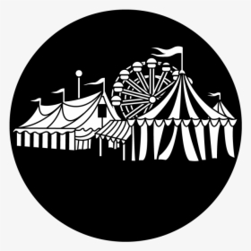 Circus Tent Black And White , Png Download - Black And White Circus Tents, Transparent Png, Transparent PNG