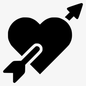 Heart Pierced By Arrow Comments - Vector Graphics, HD Png Download, Transparent PNG