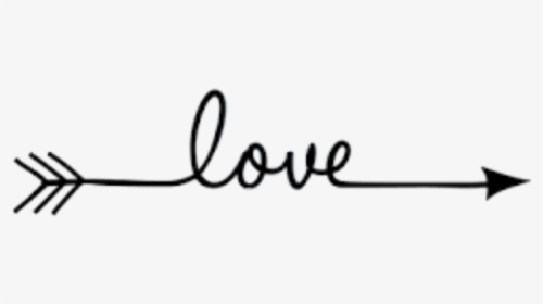 Love Arrow Png - Calligraphy, Transparent Png, Transparent PNG