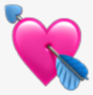 #heart #arrow #heartwitharrowthroughit #heartarrow - Transparent Background Heart Emoji Png, Png Download, Transparent PNG