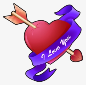 Free Clip Art - Valentines Day Heart With Arrow, HD Png Download, Transparent PNG
