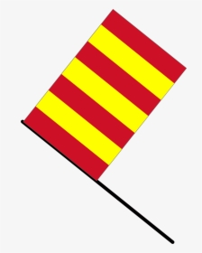 This Free Icons Png Design Of Yellow/red Stripped Flag - Yellow And Red Racing Flag, Transparent Png, Transparent PNG