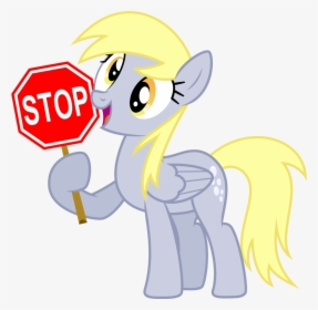 Stop Derpy Hooves Pony Rainbow Dash Applejack Yellow - Derpy Hooves Flag, HD Png Download, Transparent PNG