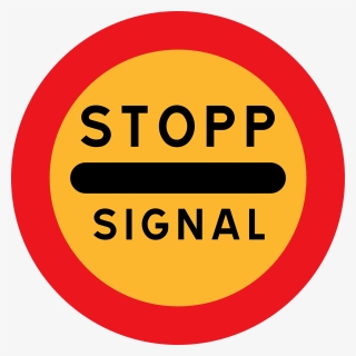 Free Vector Stopp Signal Sign Clip Art - Clip Art, HD Png Download, Transparent PNG