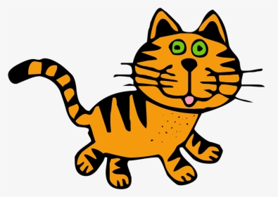 Cat, Tabby, Roux, Feline, Animal, Drawing, Content, - Cat Drawing Cat Art, HD Png Download, Transparent PNG