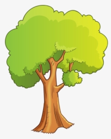 Transparent Watercolor Greenery Png - Clipart Tree Cartoon, Png Download, Transparent PNG