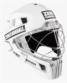Zone Monster Cat Eye Cage White/black Goalie Helmet - White Cat Eye Hockey, HD Png Download, Transparent PNG