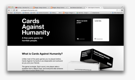 Cards For Humanity S Website Is It S Store Front, It - Laying An Egg Cards Against Humanity, HD Png Download, Transparent PNG