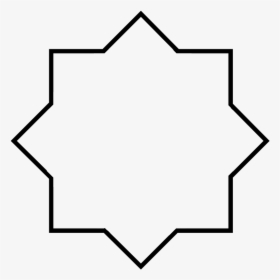 Squared Octagonal Star - Line Art, HD Png Download, Transparent PNG