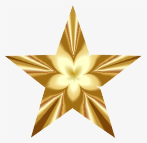 Golden Star Blossom Clip Arts - Golden Star Pictures Png, Transparent Png, Transparent PNG