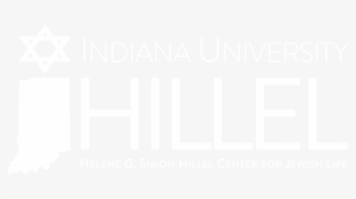 Hillel Logo White - Indiana, HD Png Download, Transparent PNG