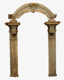 Europe And Stone United Door Column Avoid Clipart - Stone Arch Column Door, HD Png Download, Transparent PNG