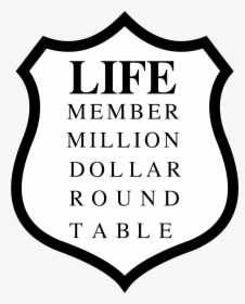 Million Dollar Round Table Logo Black And White - Member Million Dollar Round Table, HD Png Download, Transparent PNG
