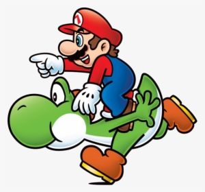 Mario Riding On Yoshi, HD Png Download, Transparent PNG