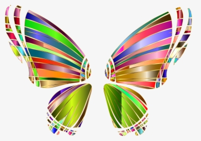 This Free Icons Png Design Of Rgb Butterfly Silhouette - Butterfly Wings No Background, Transparent Png, Transparent PNG