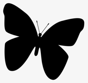 Butterfly Silhouette Clip Art - Black Butterfly Clip Art, HD Png Download, Transparent PNG