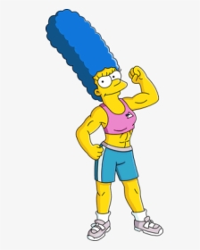 Image Muscular Marge Tapped Out - Simpsons Muscle Marge, HD Png Download, Transparent PNG