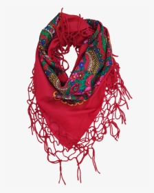 Red Scarf Folk - Scarf, HD Png Download, Transparent PNG