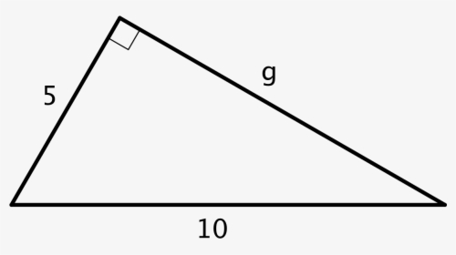 A Right Triangle, Where One Leg Has A Length Of 5 Units,, HD Png Download, Transparent PNG