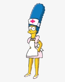 Marge Simpson As Nurse Joy By - Marge Simpson Nurse, HD Png Download, Transparent PNG