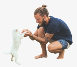 Png Guy - People With Dog Png, Transparent Png, Transparent PNG