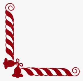 Candy Cane Santa Claus Christmas Stick Candy Clip Art - Candy Cane Border Png, Transparent Png, Transparent PNG