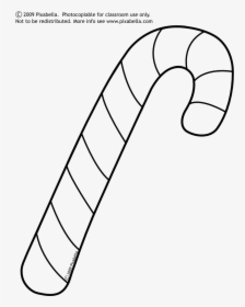Free Download Clip Art - Christmas Candy Cane Coloring Page, HD Png Download, Transparent PNG