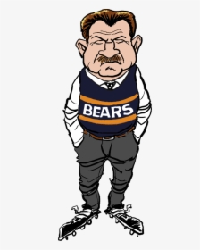 Transparent Chicago Bears Clipart - Chicago Bears Logo Cartoon, HD Png Download, Transparent PNG