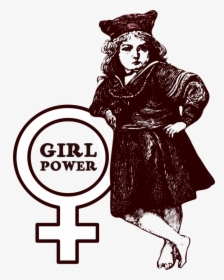 Girl Power Symbol - Png Power Girl, Transparent Png, Transparent PNG