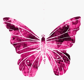 Butterfly, Pink, Clipart, Cute, Flying, Wings, Nature - Flying Pink Transparent Butterfly, HD Png Download, Transparent PNG