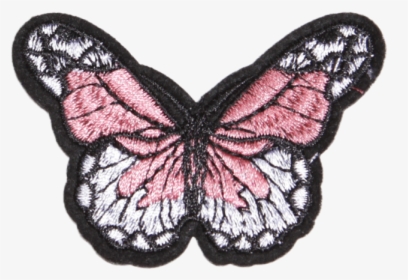Custom Pink Butterfly Embroidery Patches - Embroidered Patch, HD Png Download, Transparent PNG