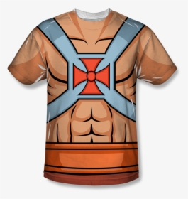 Masters Of The Universe™ He Man™ Costume All Over T - He Man Costume T Shirt, HD Png Download, Transparent PNG