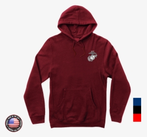 Eagle Globe & Anchor Embroidered Hoodie - Diamond Supply Co Green Hoodie, HD Png Download, Transparent PNG