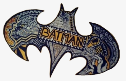 #batman #sticker #art #symbol #hero #freetoedit - Drawings Creative Batman Logos, HD Png Download, Transparent PNG